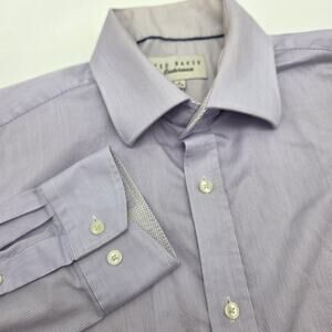 Ted Baker Endurance Men's Shirt 16 34/35 Button Up Long Sleeve Dress Shirt